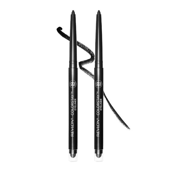 2 Pack Waterproof Balck ColorStay Pencil Eyeliner with Built-in Sharpener - Picture 2 of 8